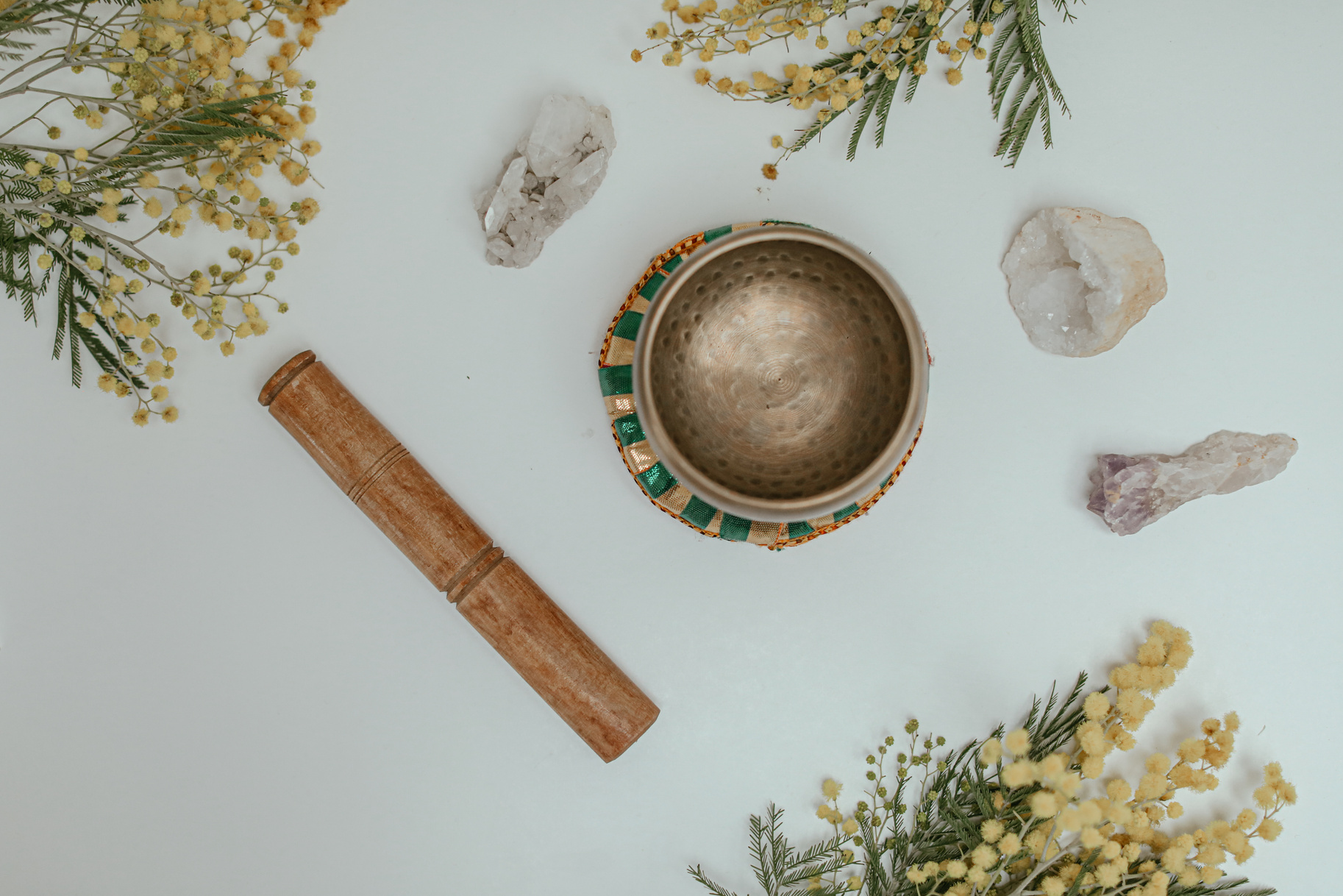 Singing Bowl on the Table